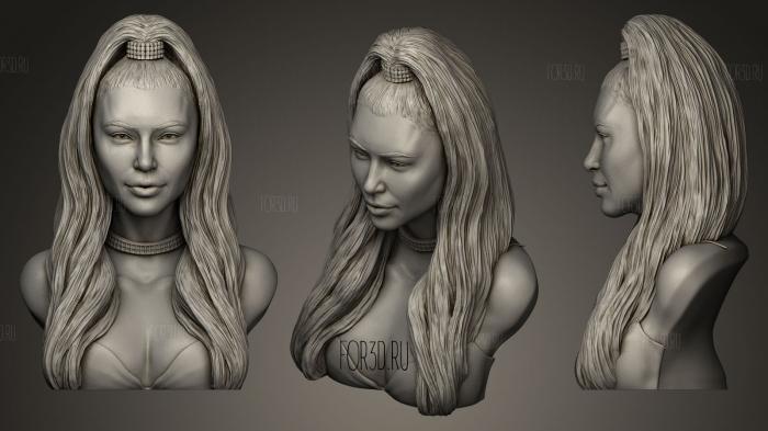 Ким Кардашян 3d stl модель для ЧПУ